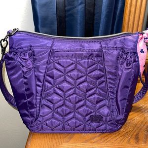 NWOT LUG Mini suffel in Purple 💜 & free bonus silk Disney pink & purple scarf💜